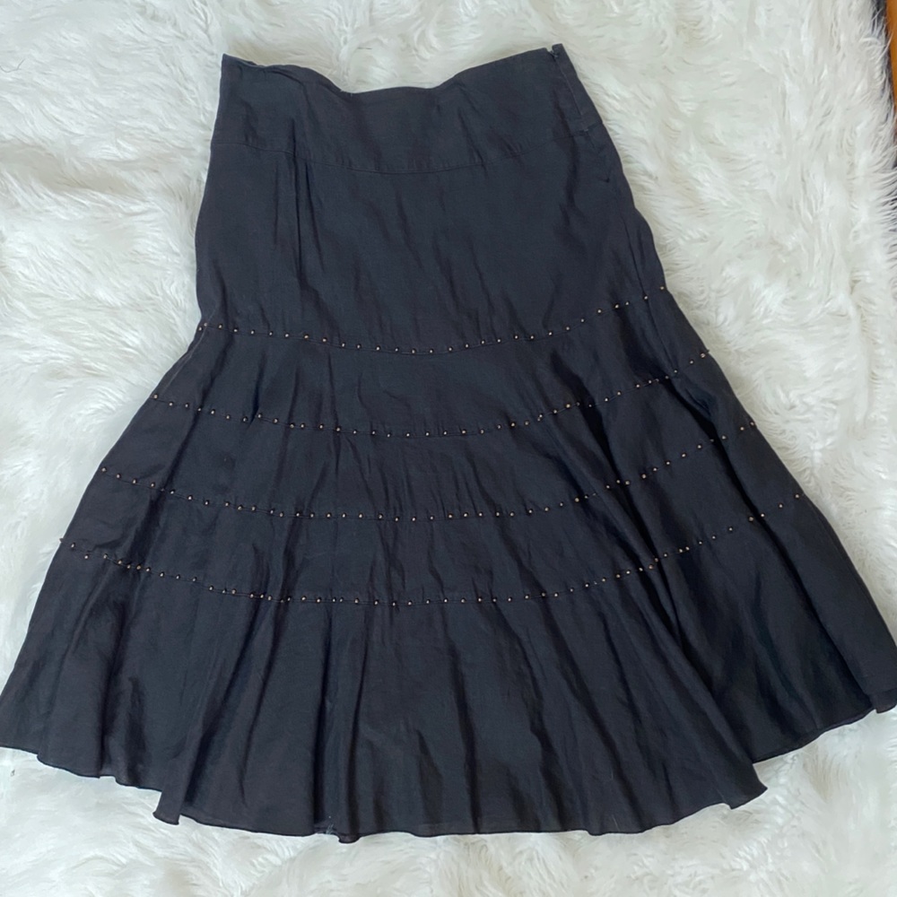 Ashley Stewart Tiered Western Style Cottagecore Prairie Skirt - 1X